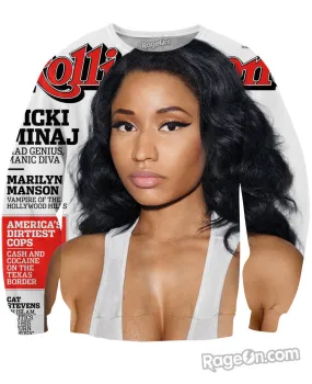 Nicki Minaj Rolling Stone Crewneck Sweatshirt