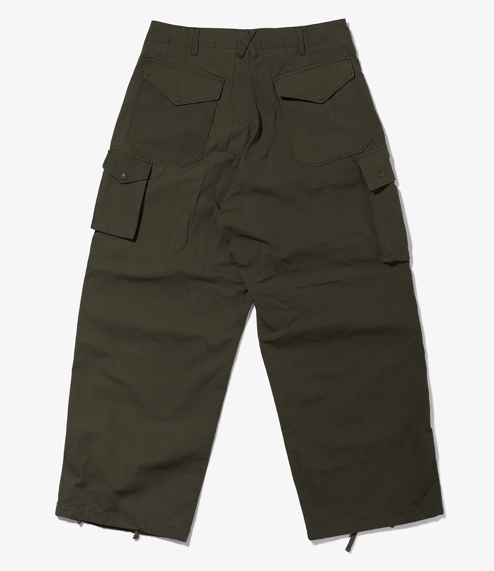 NNY x Blue in Green x Packer - Over FA Pant - Olive H.W. Cotton Ripstop