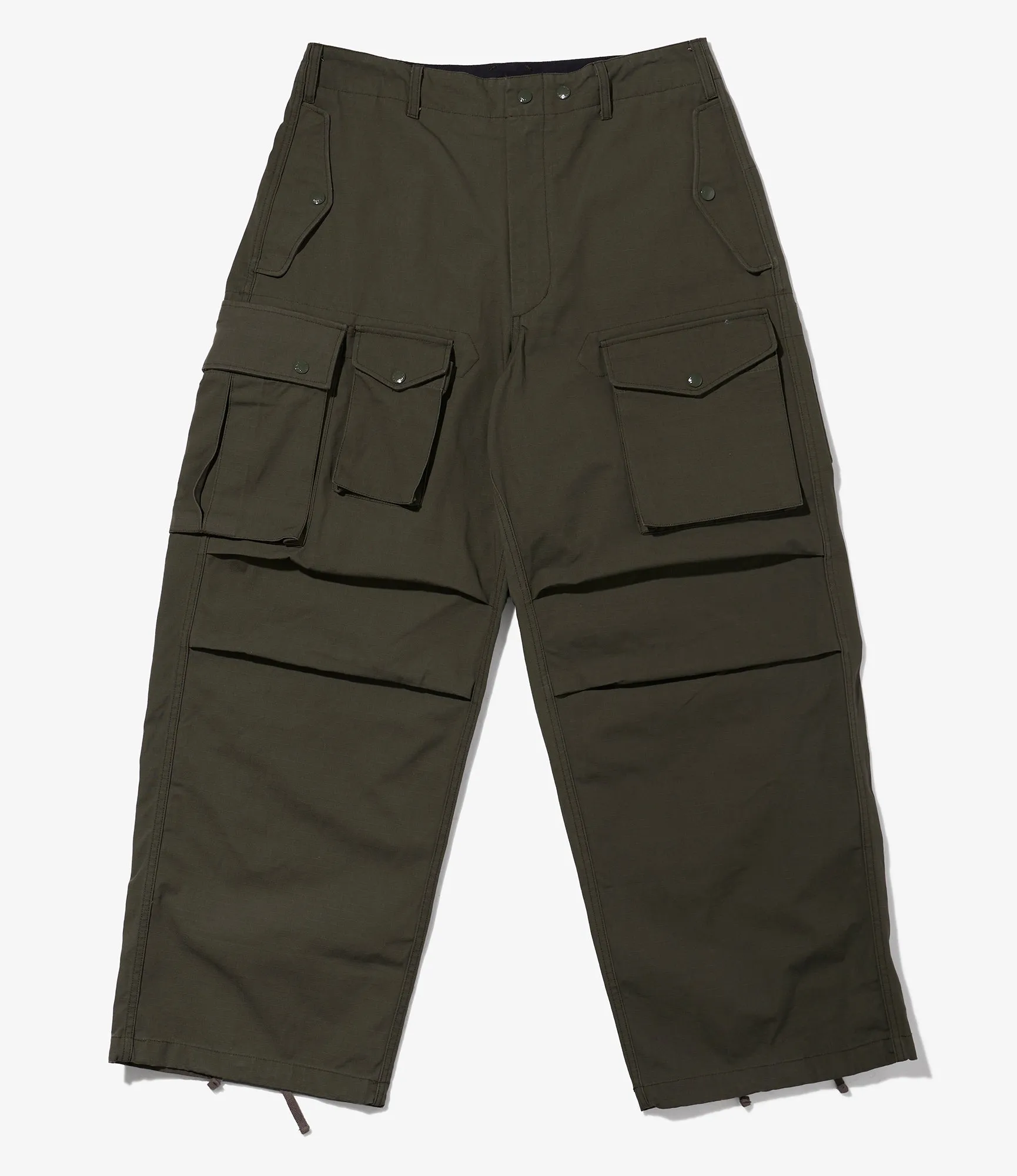 NNY x Blue in Green x Packer - Over FA Pant - Olive H.W. Cotton Ripstop