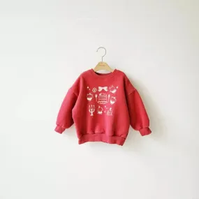 NOEL FESTIVE JUMPER RED OR CREAM