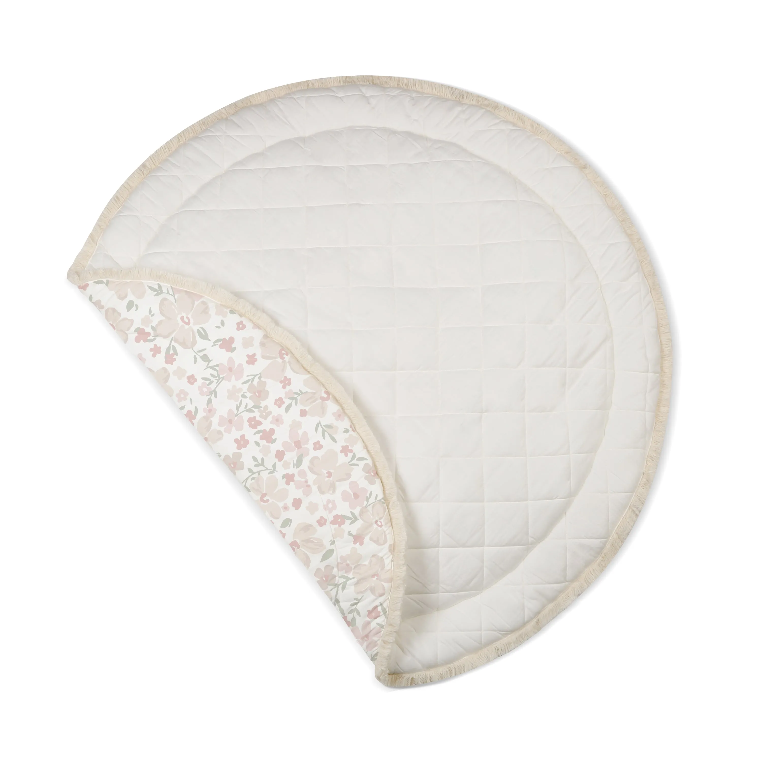 Organic Cotton Quilted Play Mat - Blossom