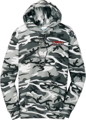 OUTLET-Port & Company Core Fleece Camo Pullover Hooded Sweatshirt