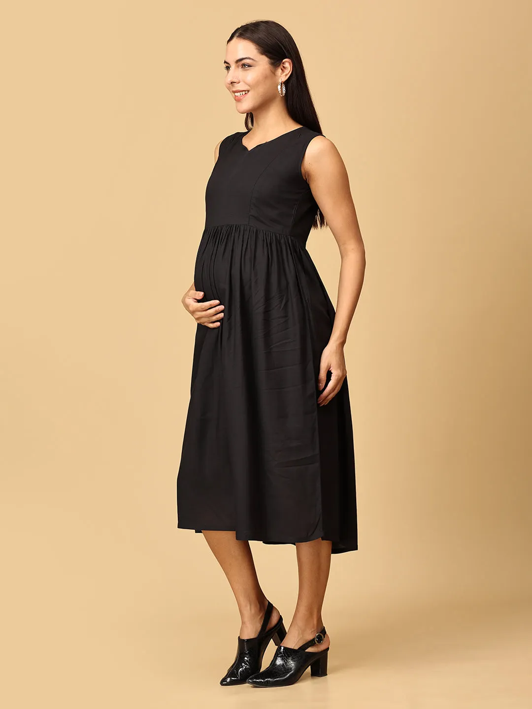 Peony Perfection Maternity and Nursing Shacket Dress Set