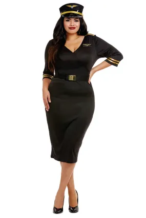 Plus Size Flight Captain Costume