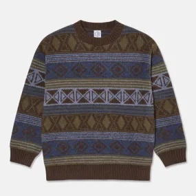 Polar Skate Co. - George Knitted Jumper - Blue Green Mix