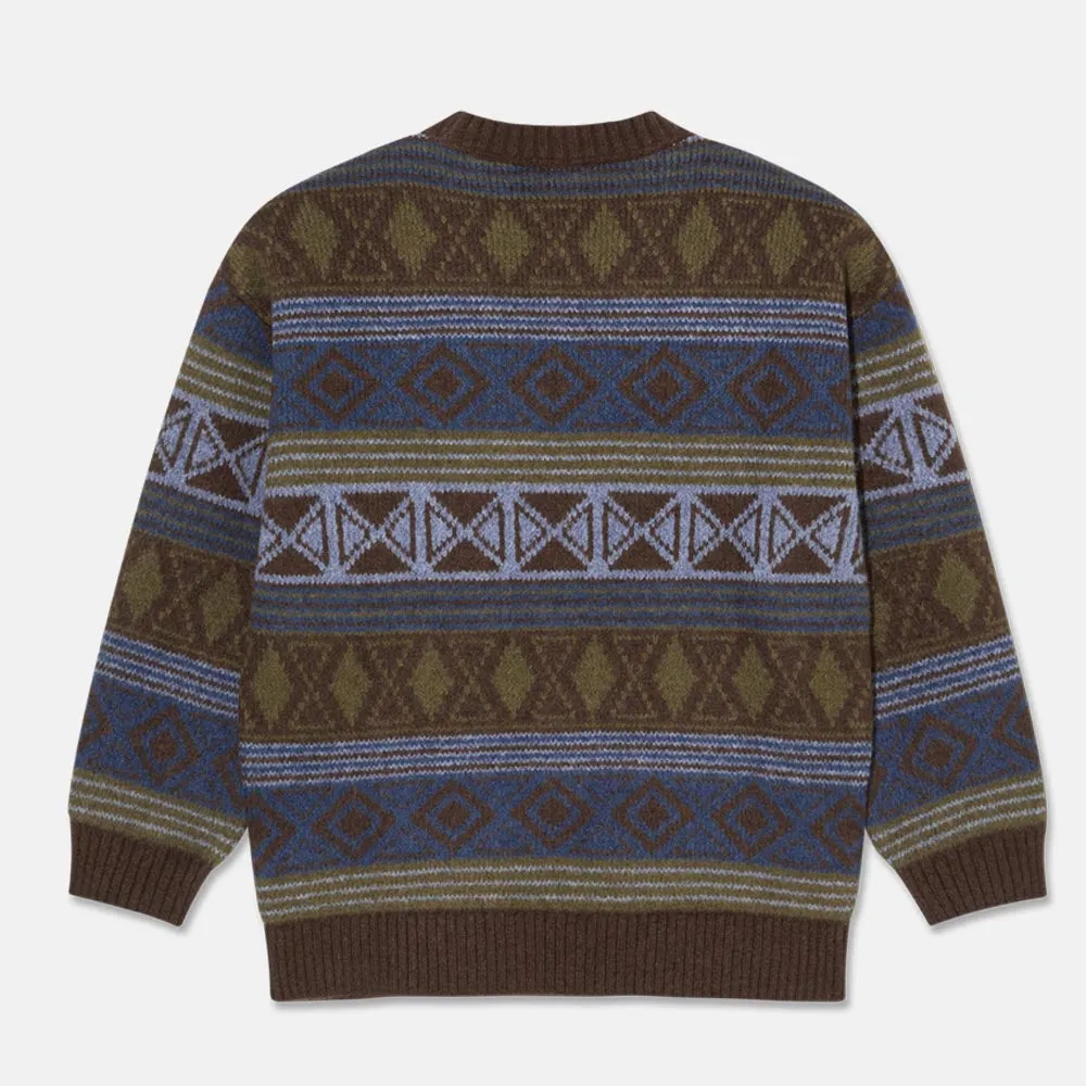 Polar Skate Co. - George Knitted Jumper - Blue Green Mix