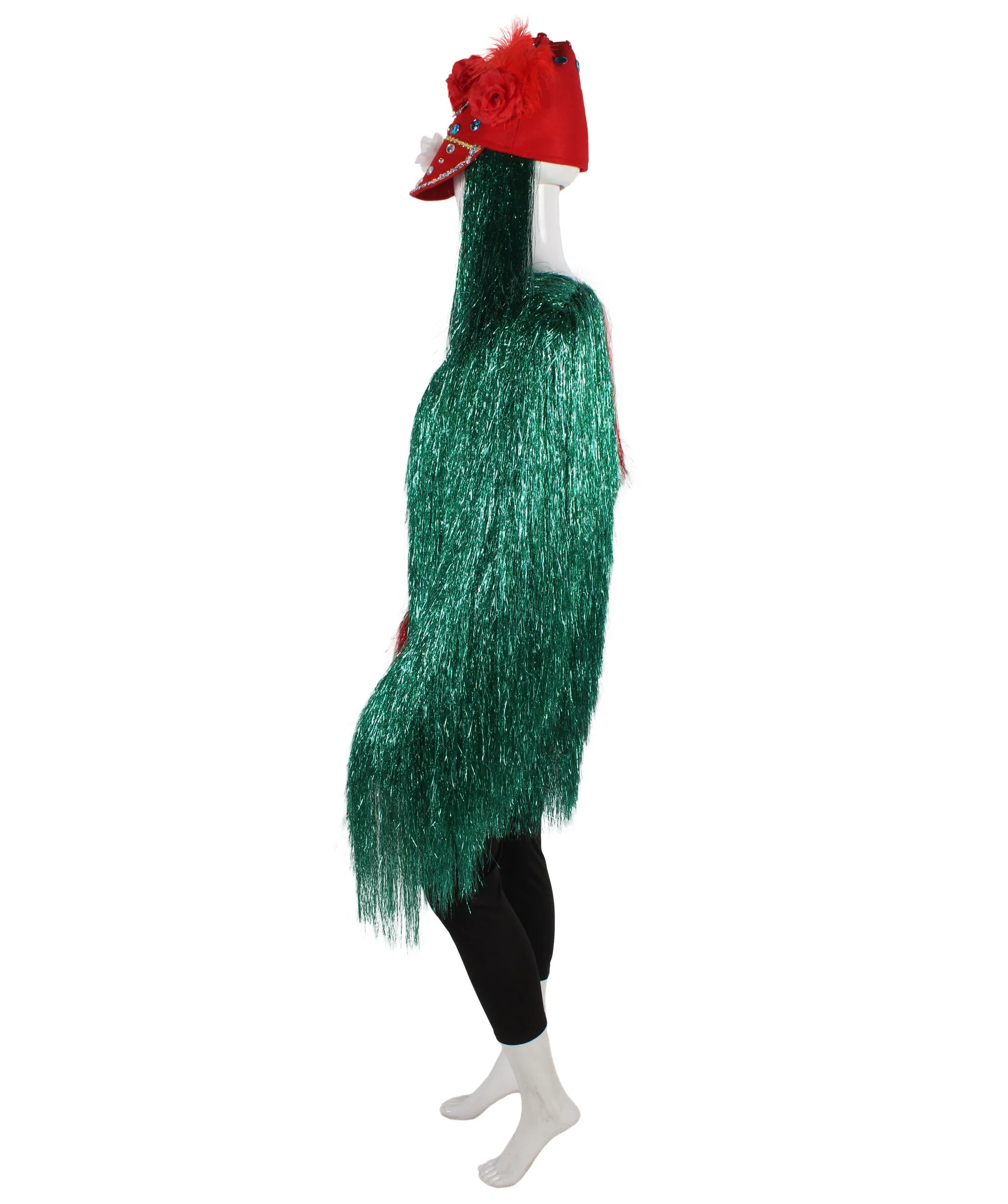 Pryzm All the Rave Tinsel Costume - Unisex Tinsel Jacket and Headpiece Multiple Color Option