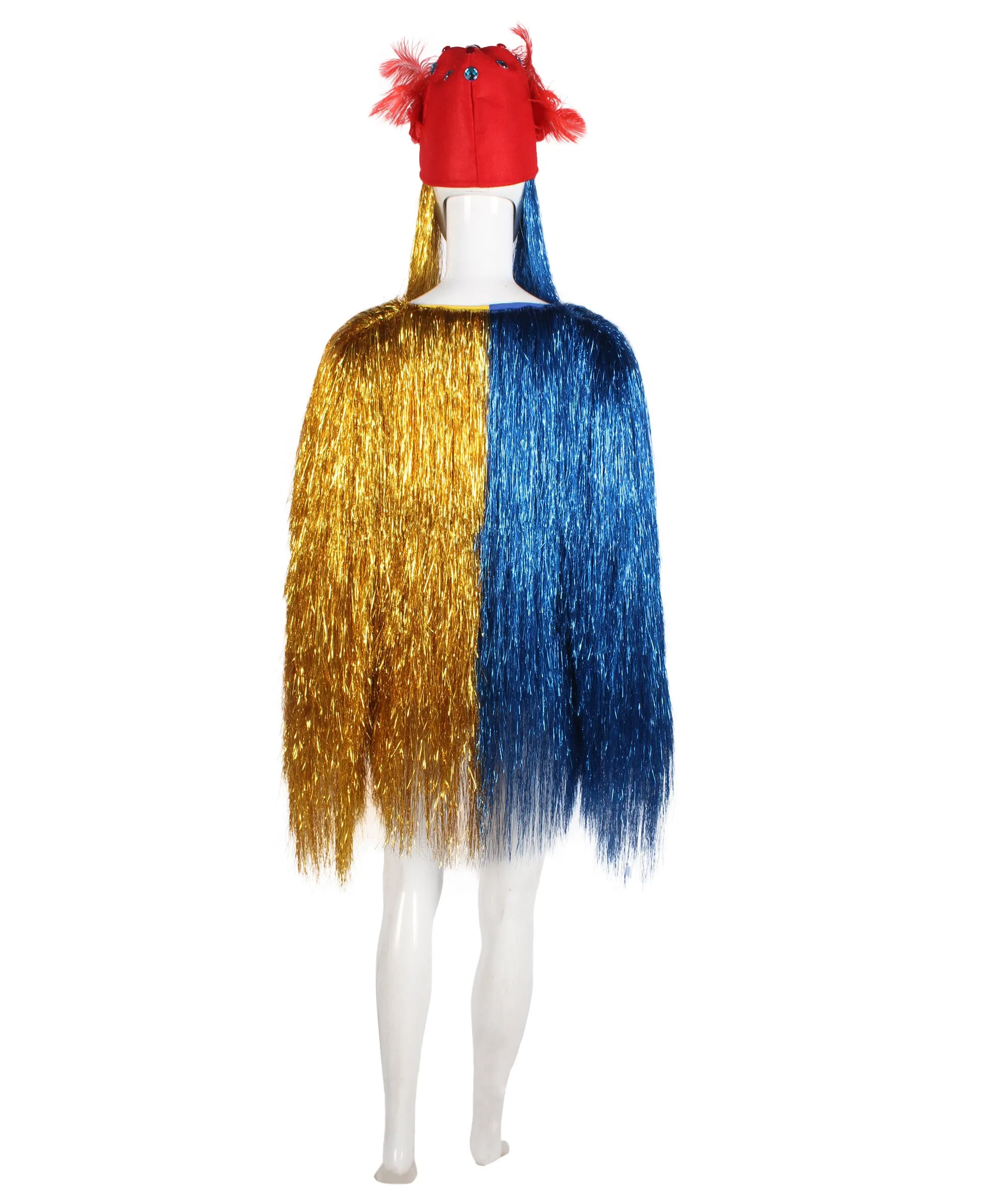 Pryzm All the Rave Tinsel Costume - Unisex Tinsel Jacket and Headpiece Multiple Color Option