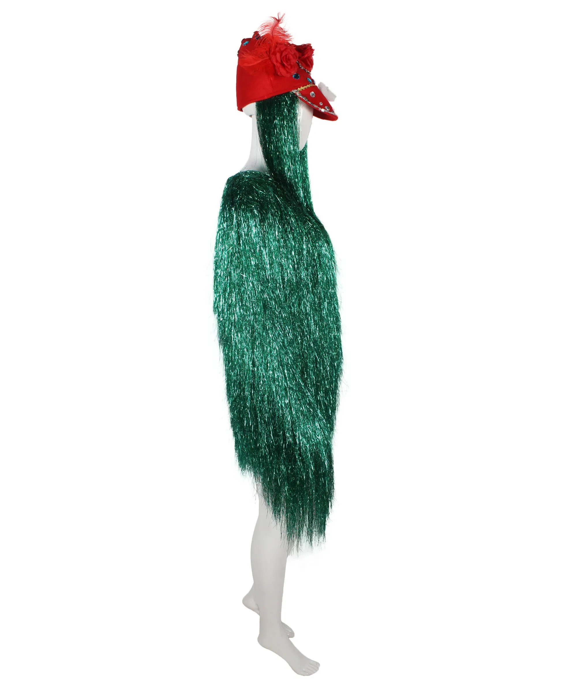 Pryzm All the Rave Tinsel Costume - Unisex Tinsel Jacket and Headpiece Multiple Color Option