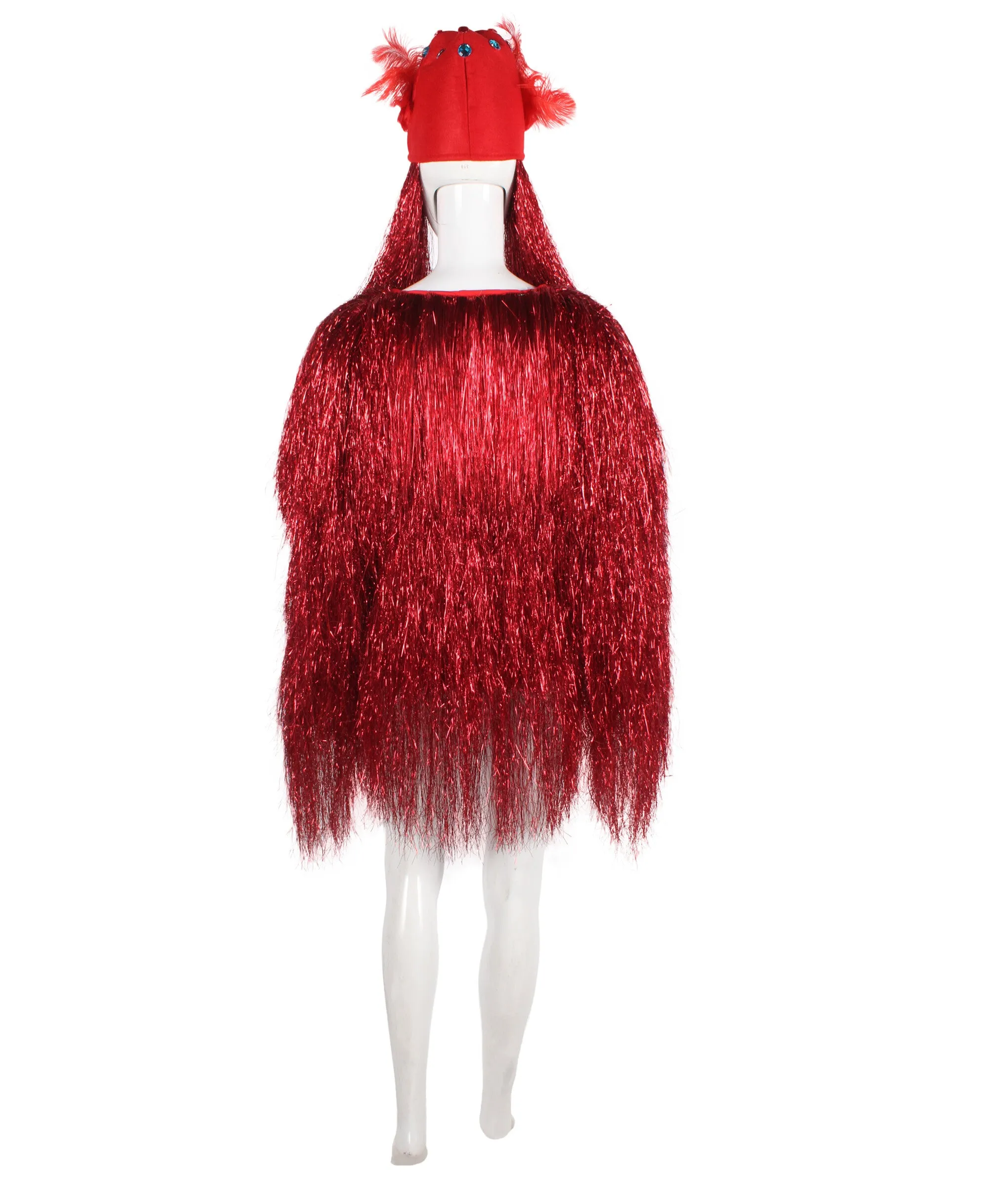 Pryzm All the Rave Tinsel Costume - Unisex Tinsel Jacket and Headpiece Multiple Color Option