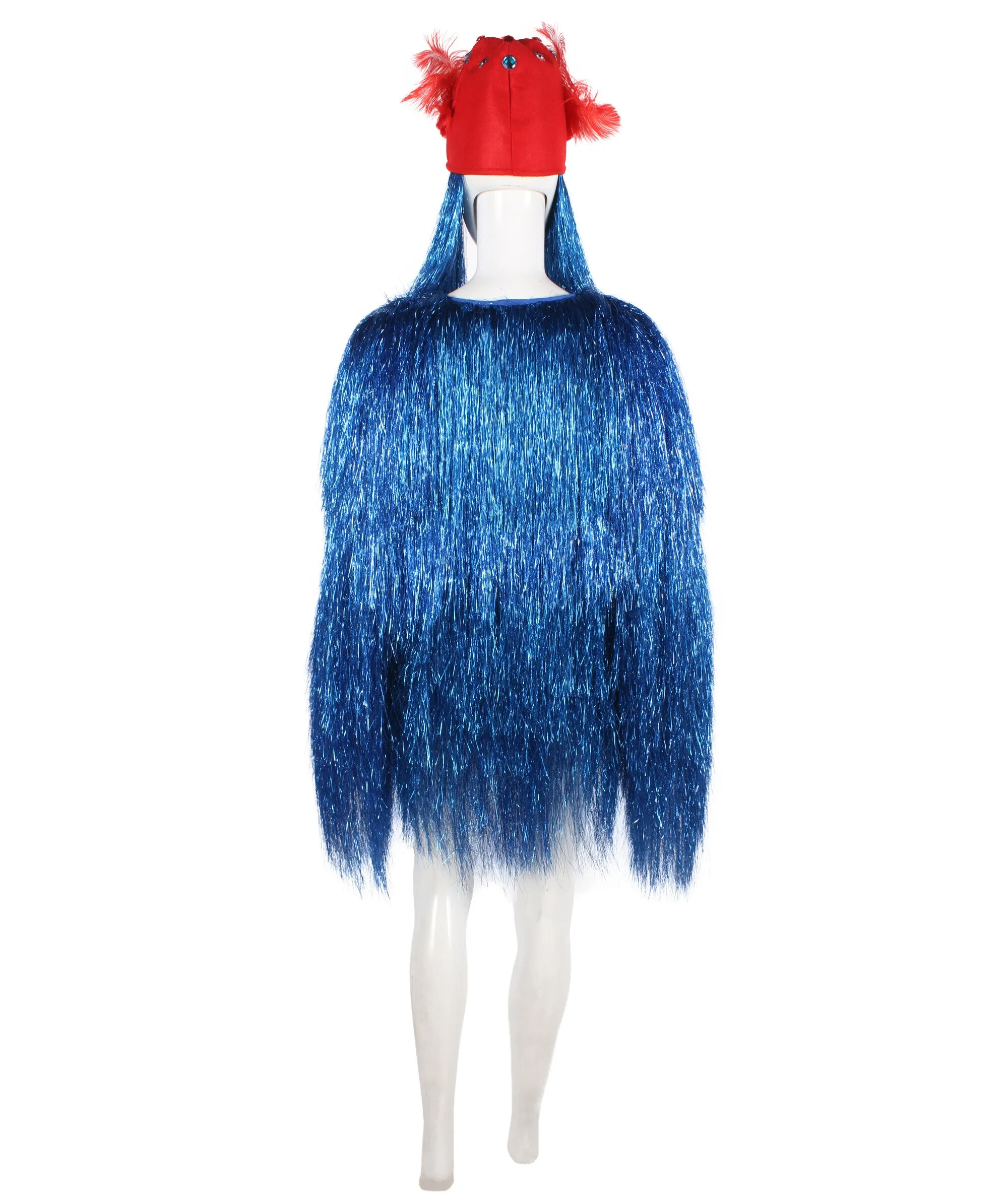 Pryzm All the Rave Tinsel Costume - Unisex Tinsel Jacket and Headpiece Multiple Color Option