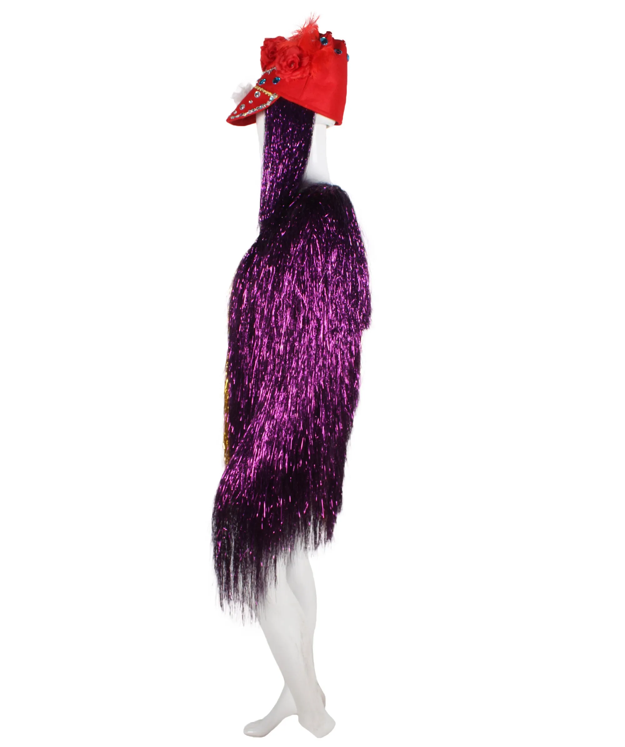 Pryzm All the Rave Tinsel Costume - Unisex Tinsel Jacket and Headpiece Multiple Color Option