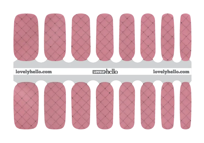 Quilted Blush Nail Wraps