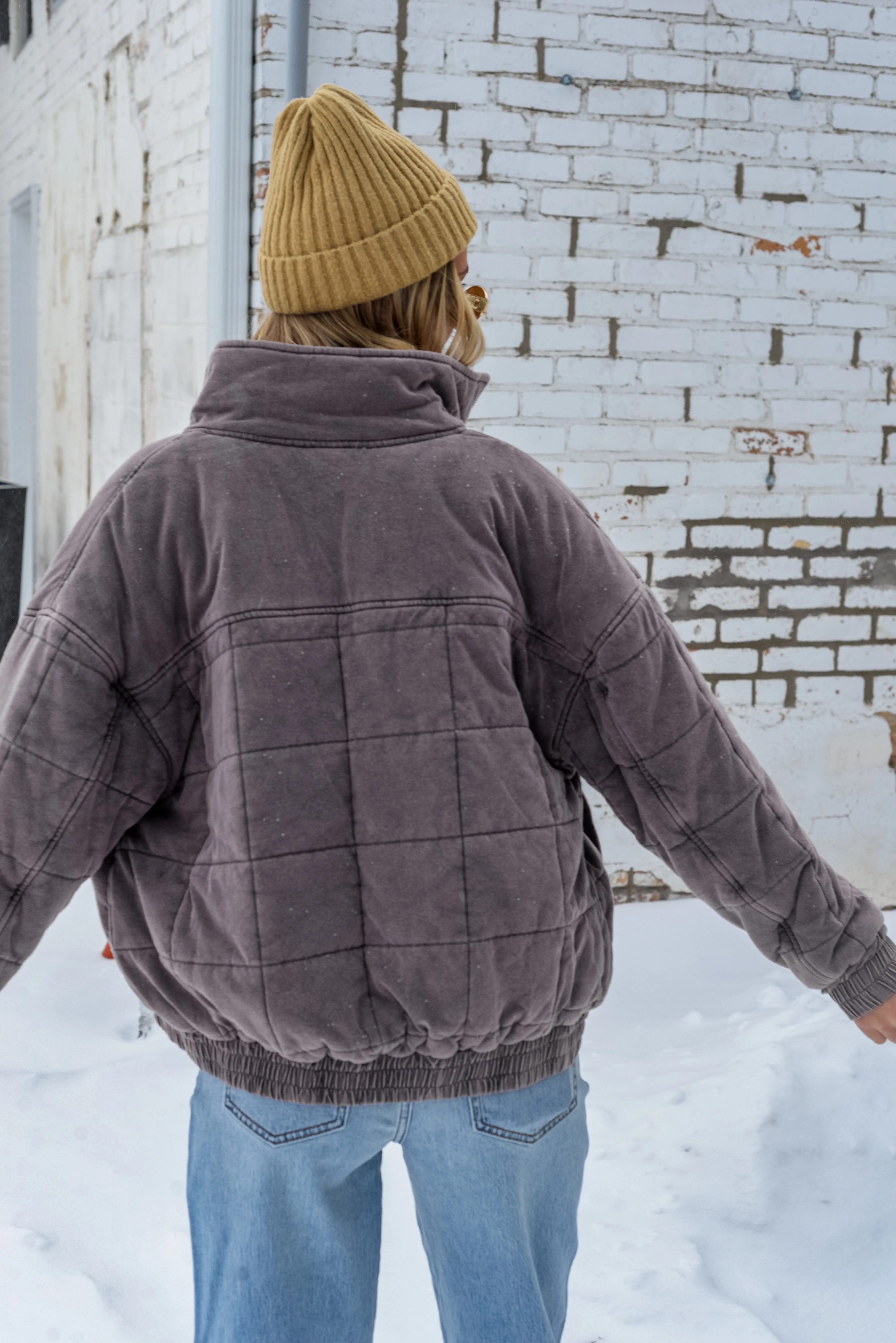 QUILTED BOMBER JACKET