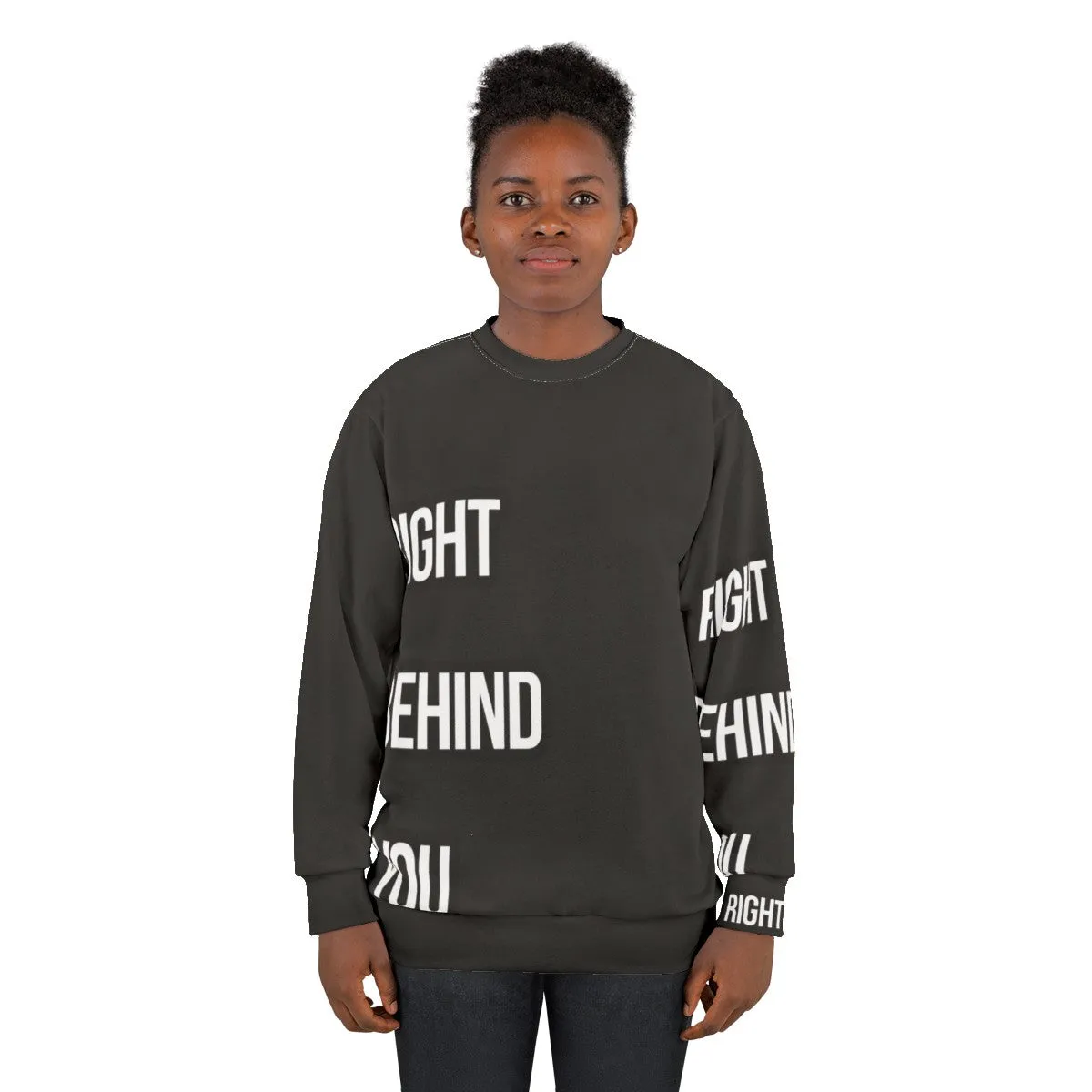 "Chef Sweatshirt: 'Right Behind You' - Culinary Uniform Apparel