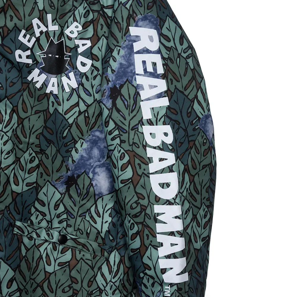 REAL BAD MAN SPIRITUAL BASS STADIUM JACKET // GREEN JUNGLE