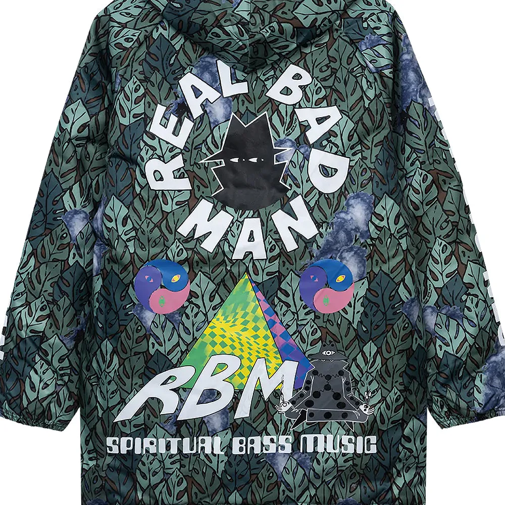 REAL BAD MAN SPIRITUAL BASS STADIUM JACKET // GREEN JUNGLE