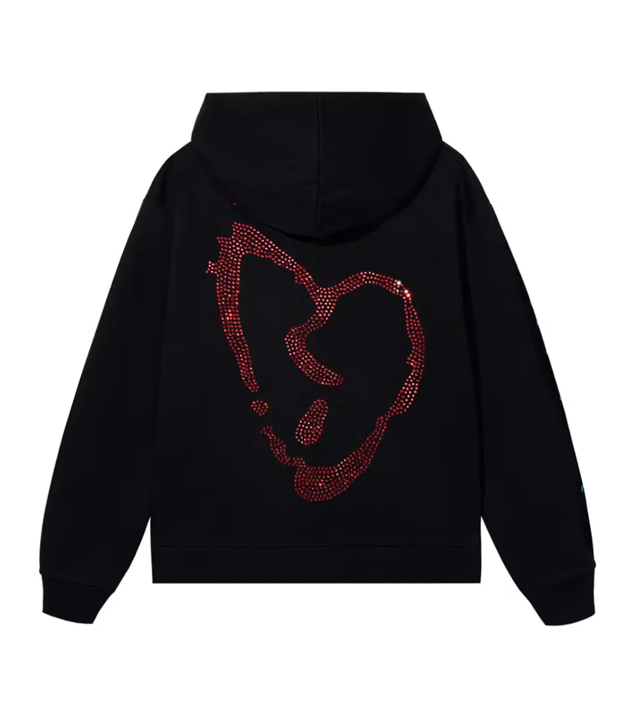 Revenge x Xxxtentacion Heartbreak Bejeweled Hoodie Black