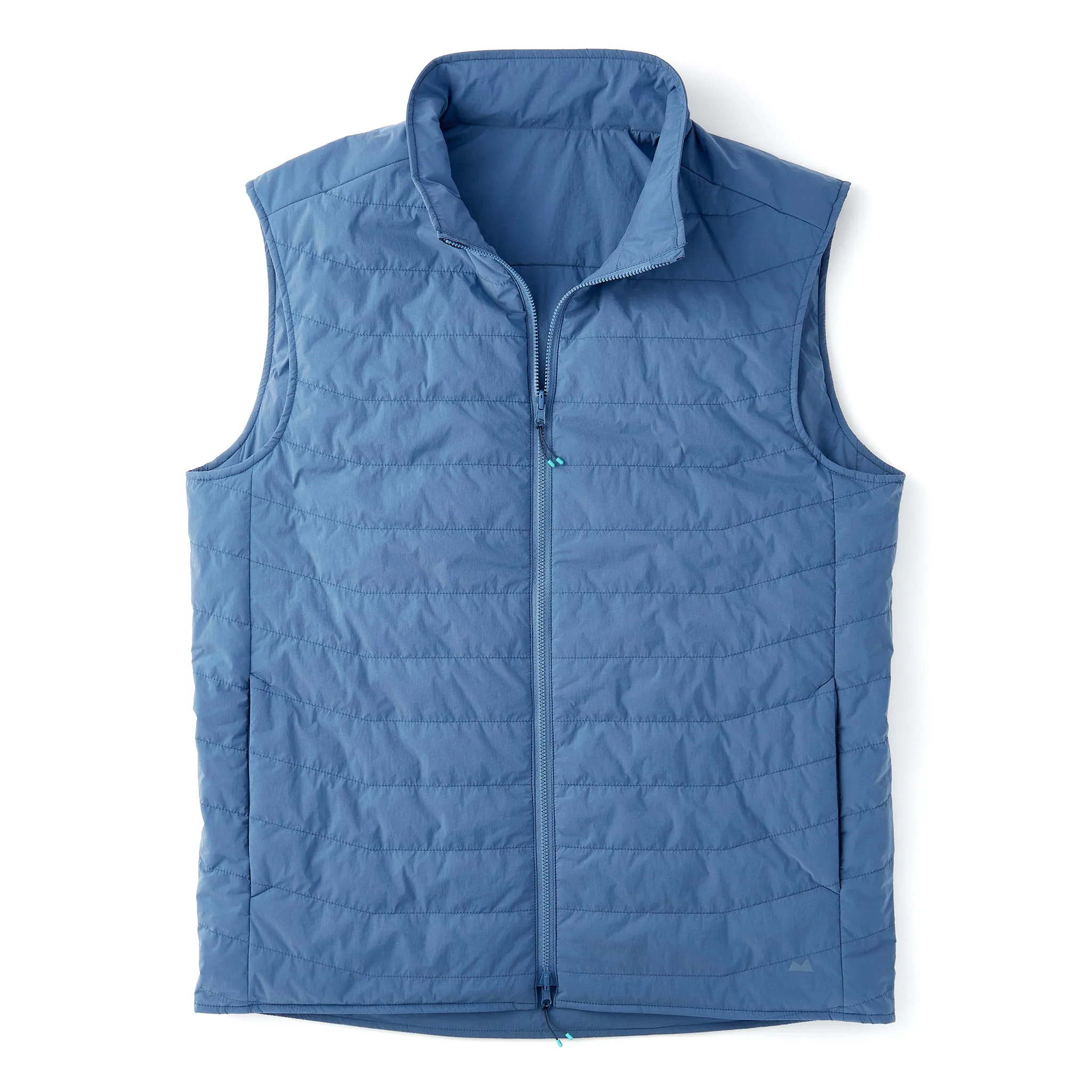 Reversible Insulated Vest in Dusty Blue