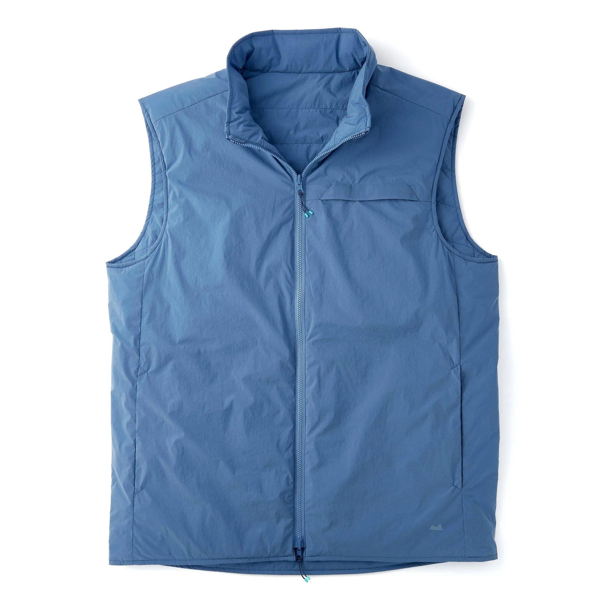 Reversible Insulated Vest in Dusty Blue