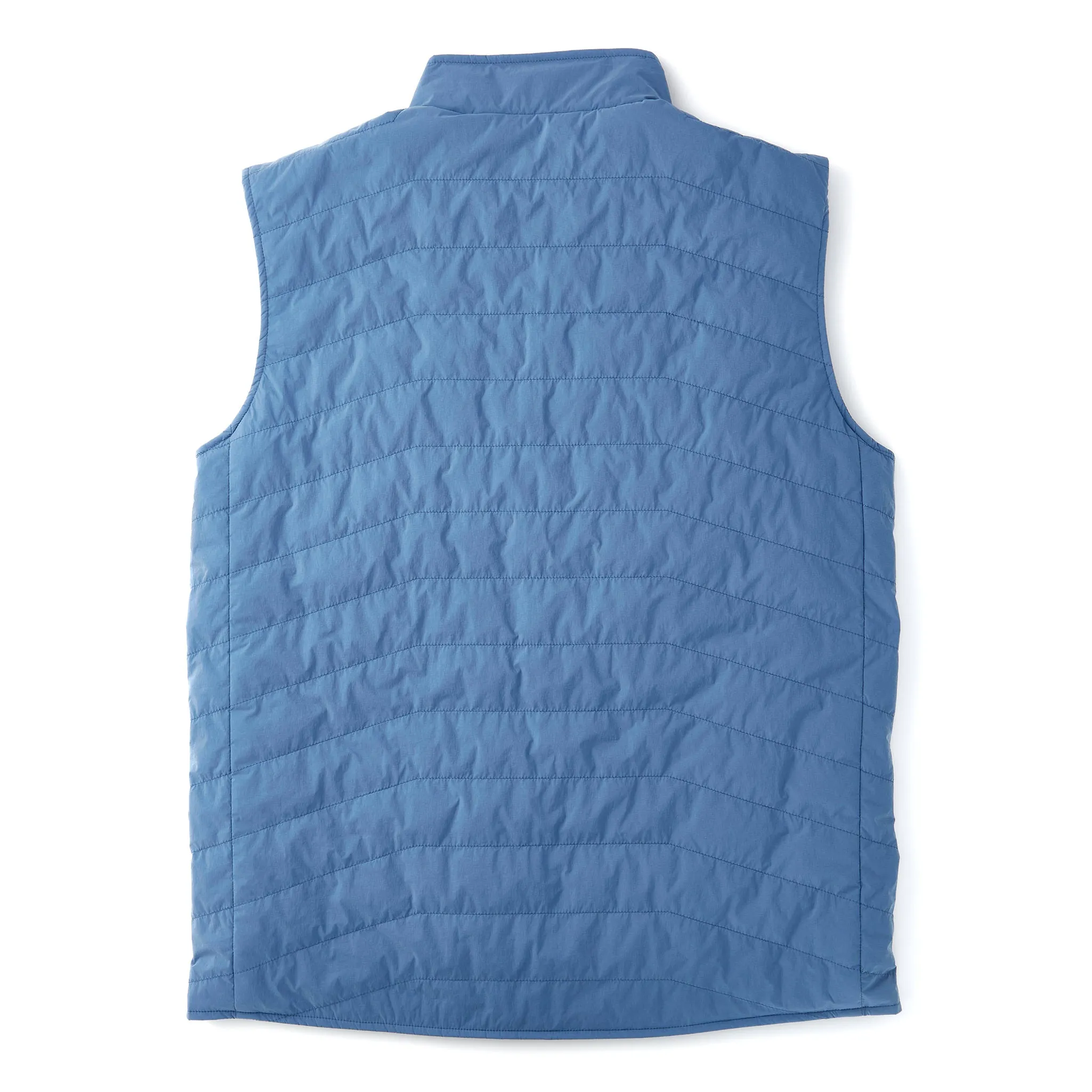 Reversible Insulated Vest in Dusty Blue