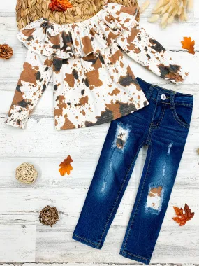 Rodeo Ready Patched Jeans Set