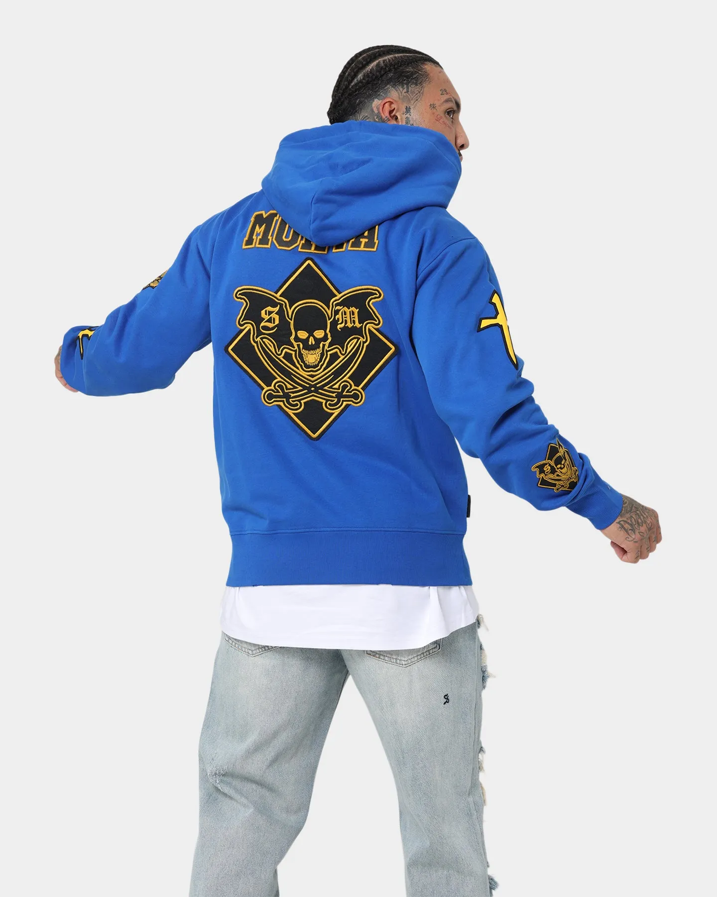 Saint Morta Graveyard Hoodie Royal/Black/Gold