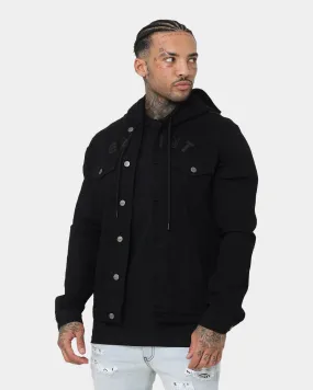 Saint Morta London Hooded Denim Jacket V2 Black/Black