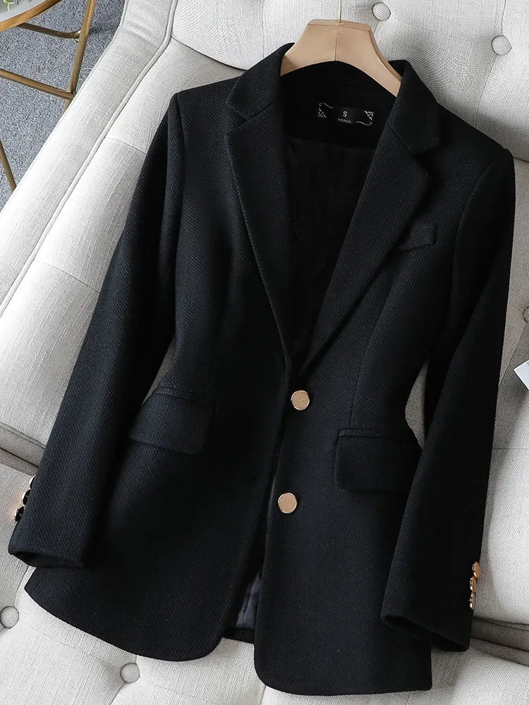 Single Breasted For Autumn & Winter Work Wear Formal Blazer