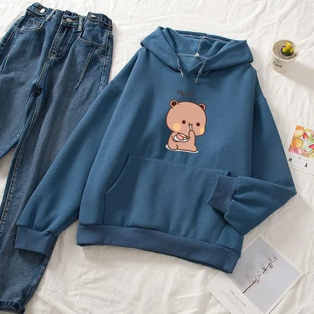 Snacking Bear Soft Hoodie