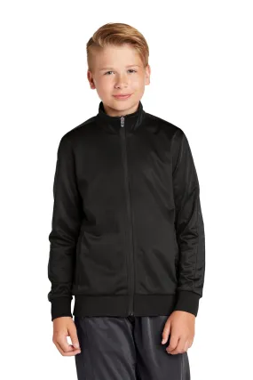 Sport-Tek Youth Tricot Track Jacket. YST94