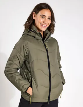 Stormwear Quilted Hooded Puffer Jacket - Dark Khaki