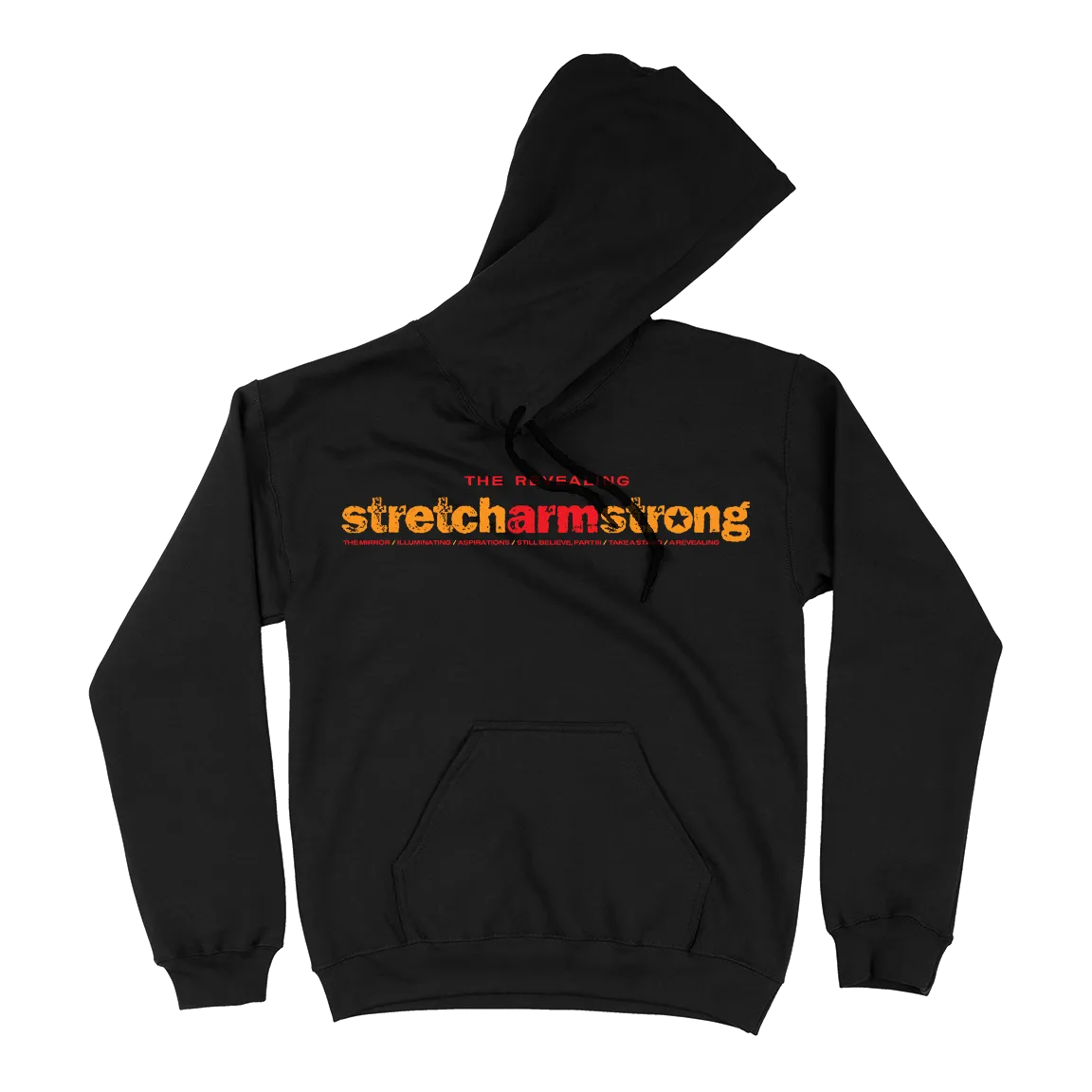 Stretch Arm Strong  "Den of Wolves" Black  Hooded Sweatshirt