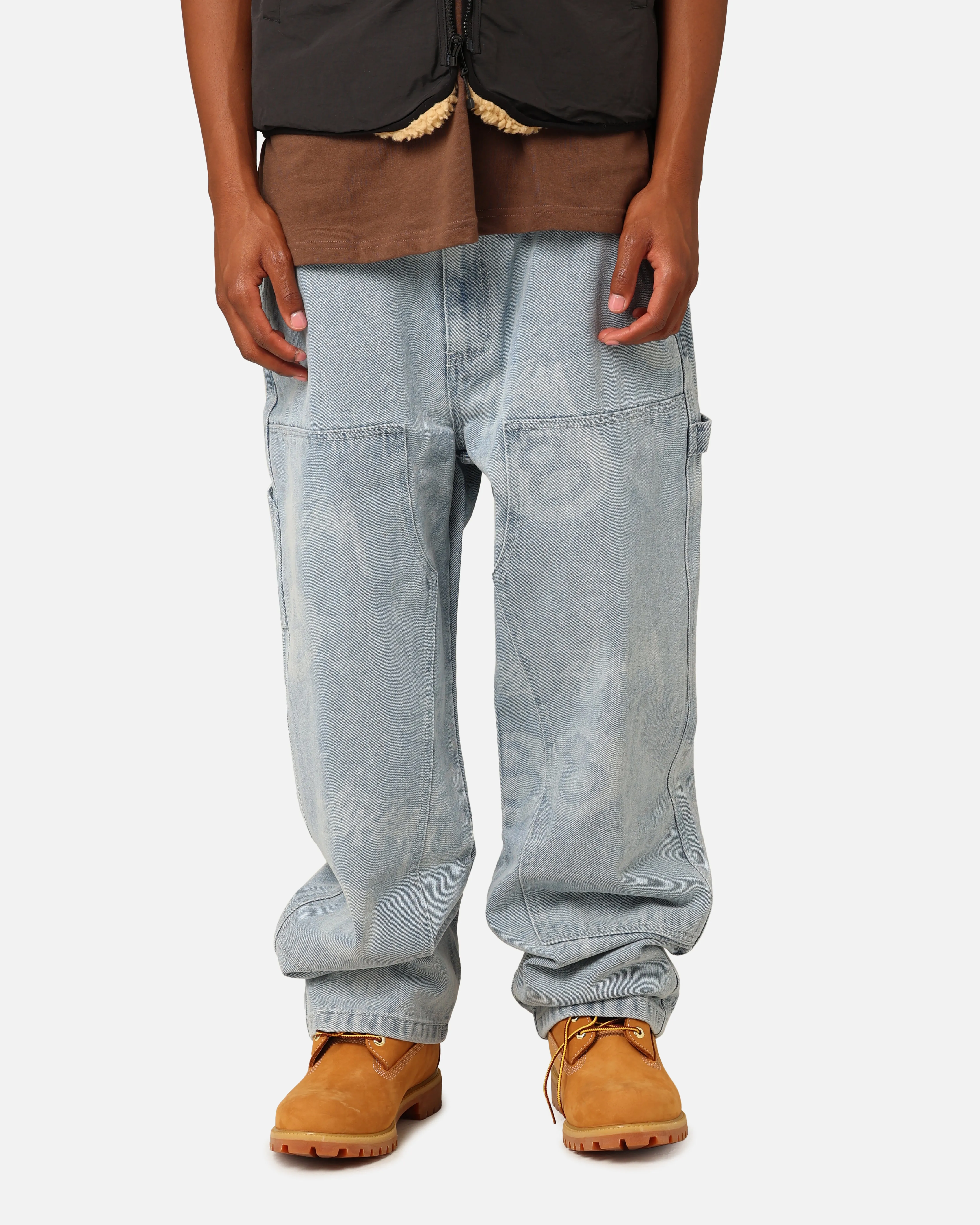 Stüssy Stock 8 Ball Carpenter Jeans Light Denim