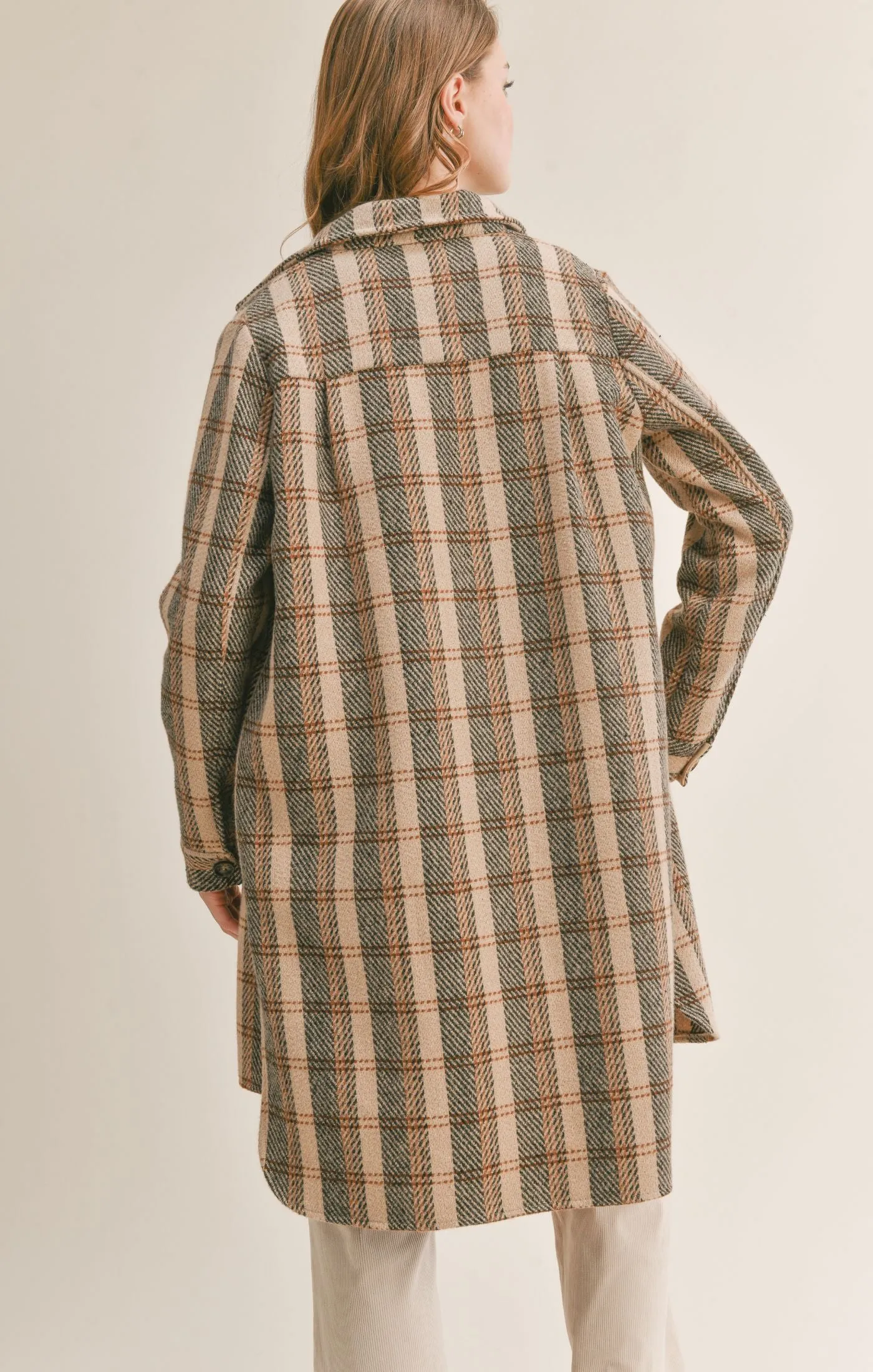 The Bambi Plaid Long Shacket