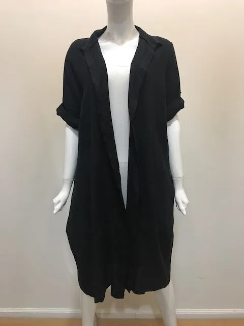 the MAKAUKAU Linen Duster Cardigan