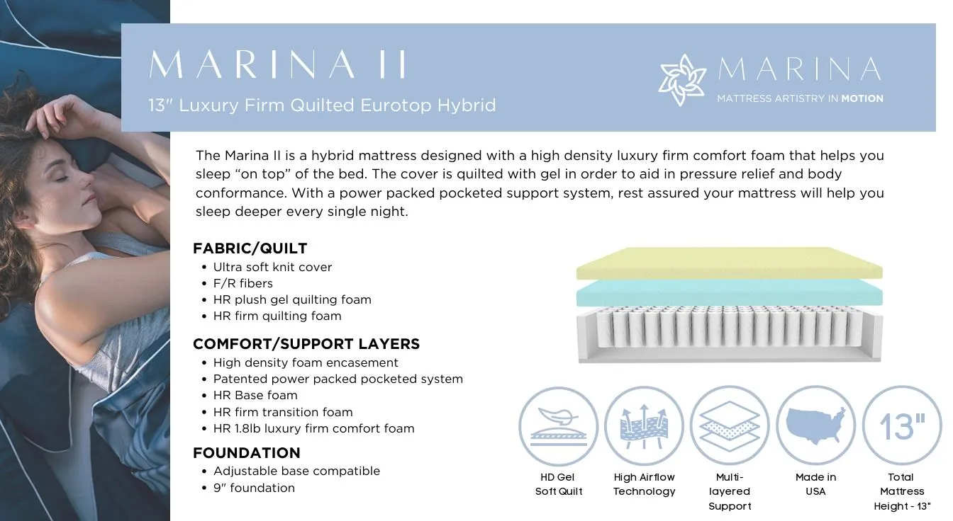 THE MARINA MATTRESS - LUXURY FIRM FEEL