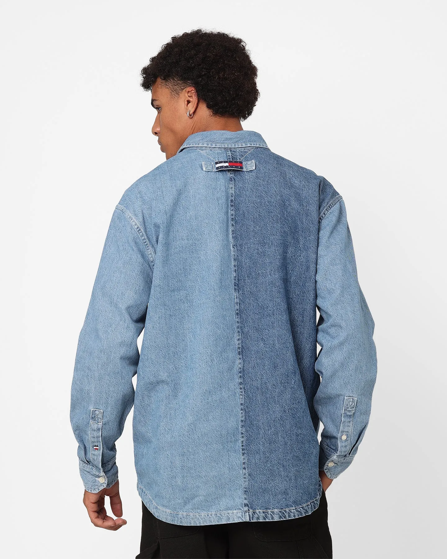 Tommy Jeans Oversized Archive Denim Over Shirt Mid Indigo