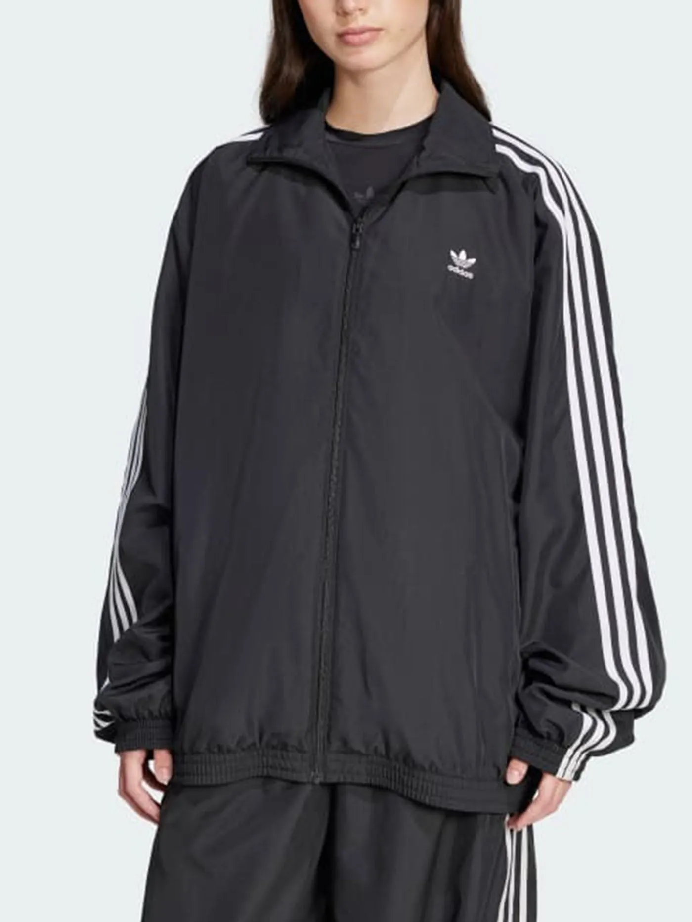 Track Black Oversized Jacket