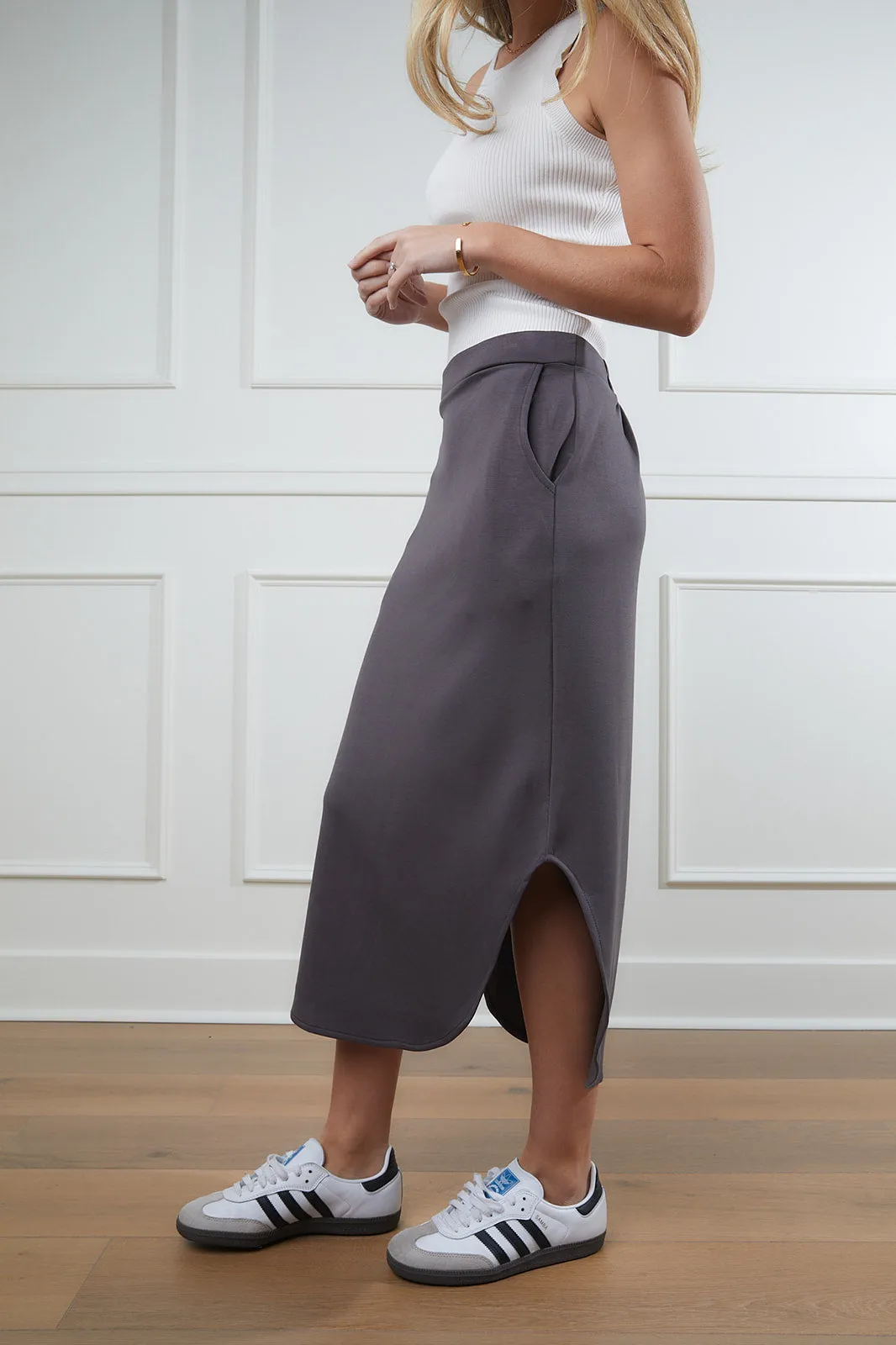 Until We Get There Charcoal Skirt