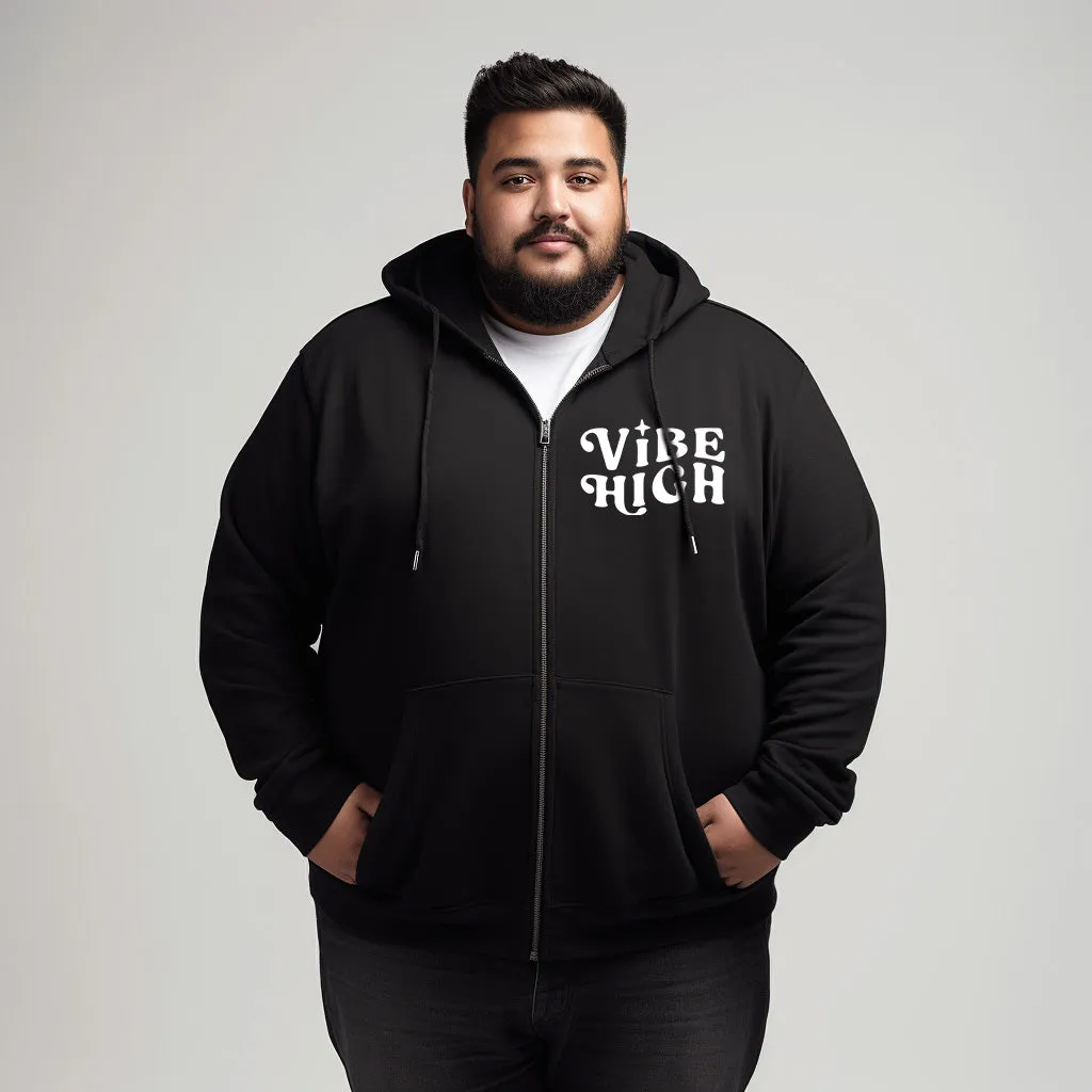 Vibe High Zipper Plus Size Hoodie