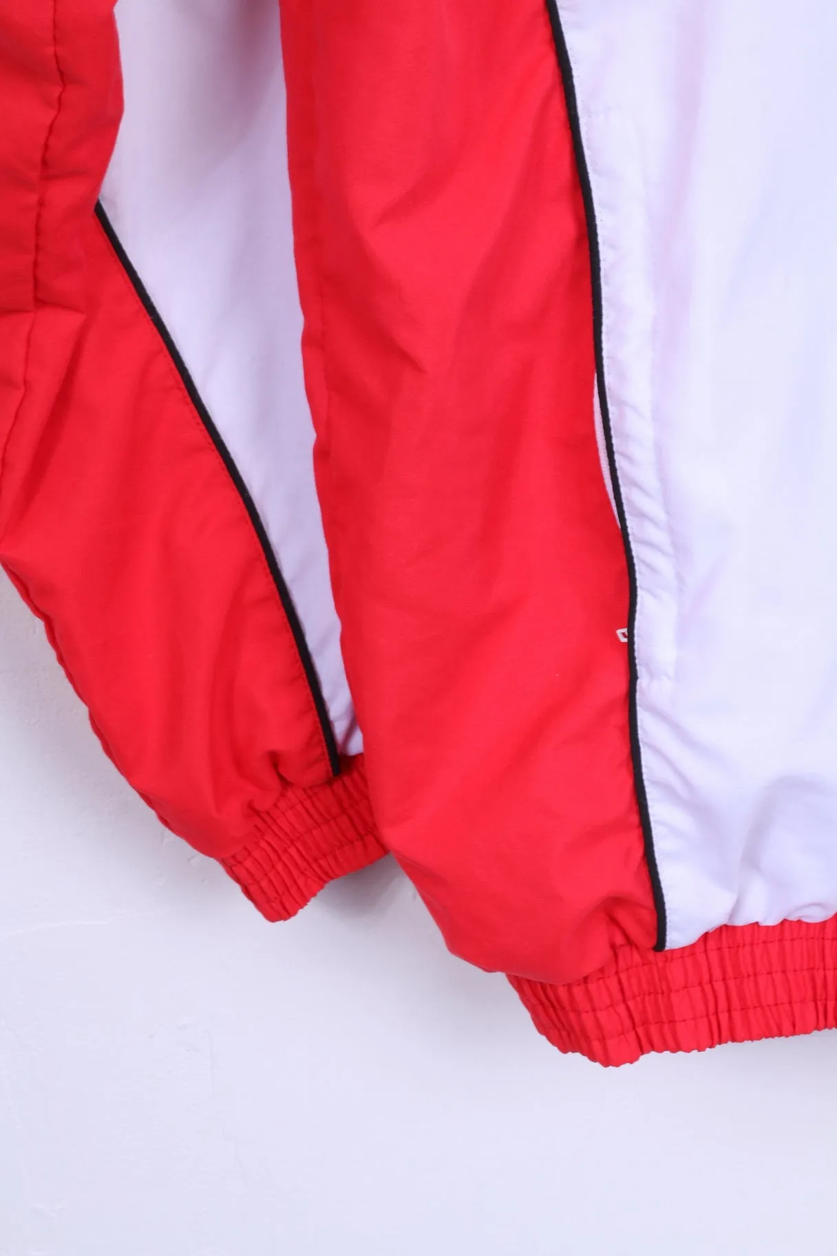 Victory Mens 54 L Track Top Jacket White Red Sportswear Lightweight