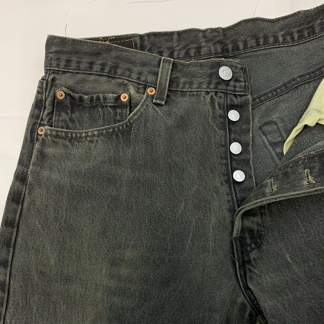 Vintage Levi’s 1980s 501 Black Wash Denim jeans - W33