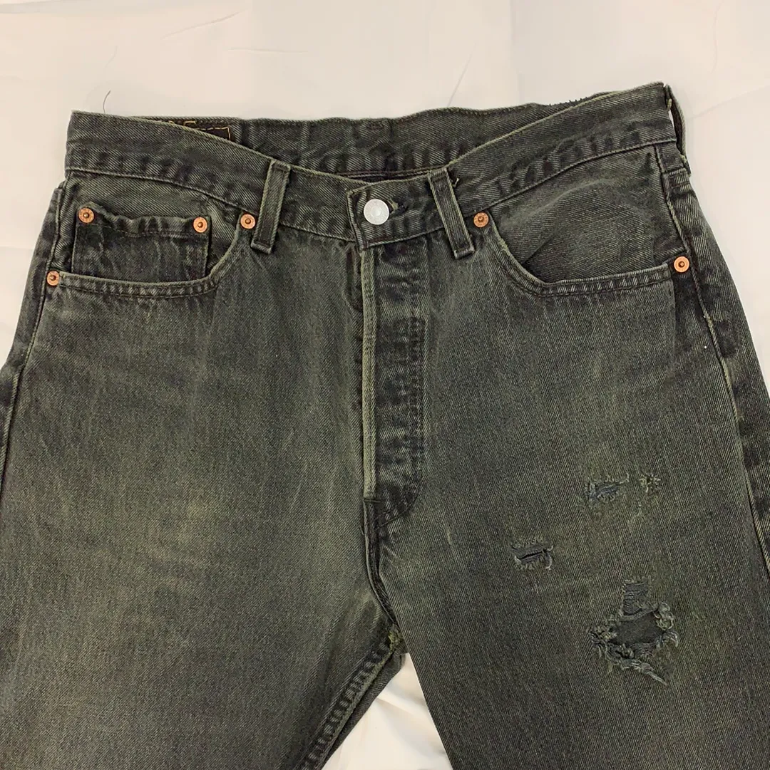 Vintage Levi’s 1980s 501 Black Wash Denim jeans - W33