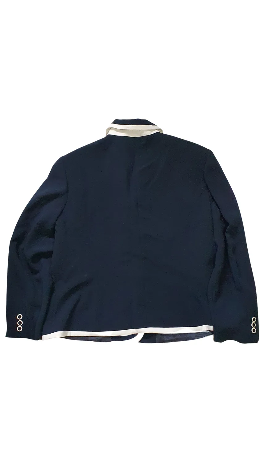 Vintage 'Roman Originals' Sailor Style Navy and White  Blazer 44"