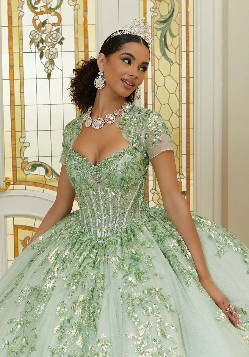 Vizcaya by Morilee Diamanté Beaded Quince Dress 89472