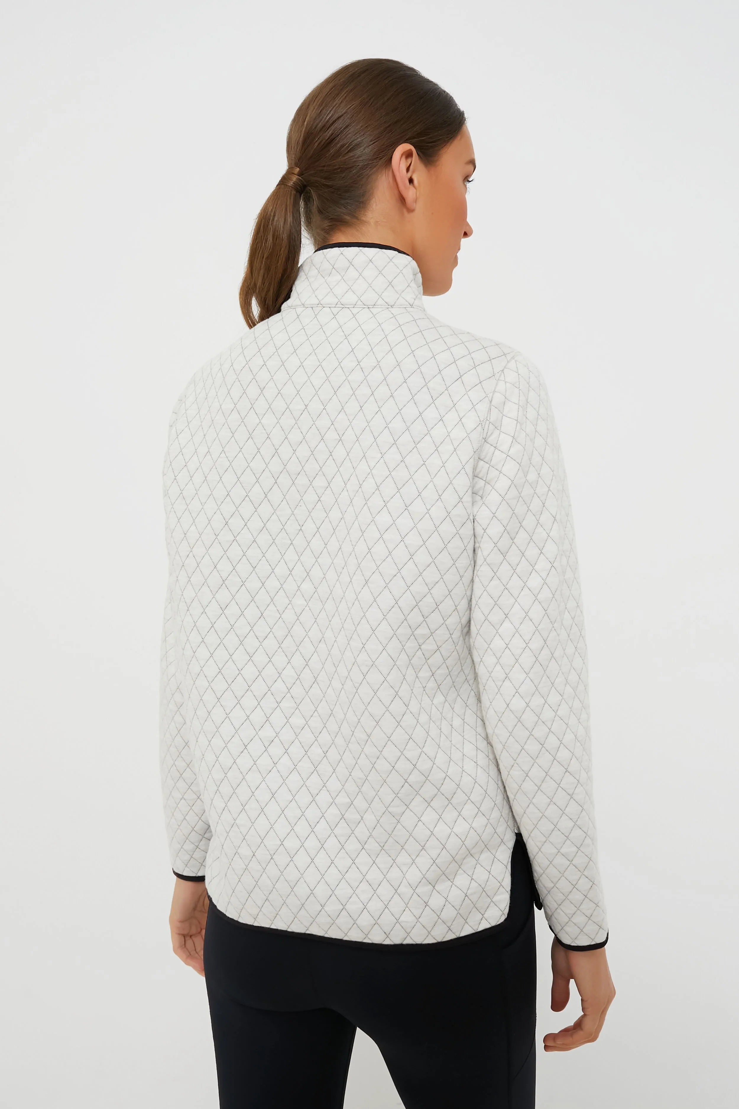 White and Black Corbet Reversible Pullover